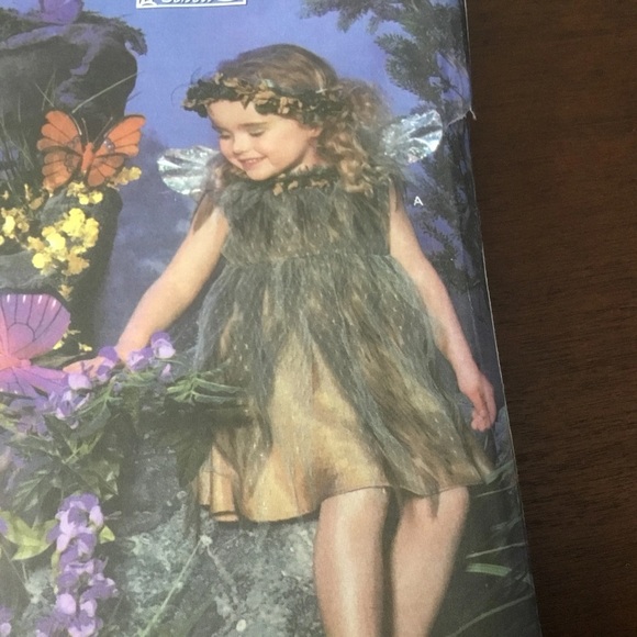 Simplicity Kids Fairy Costume - Yellow and Purple - Picture 5 of 9